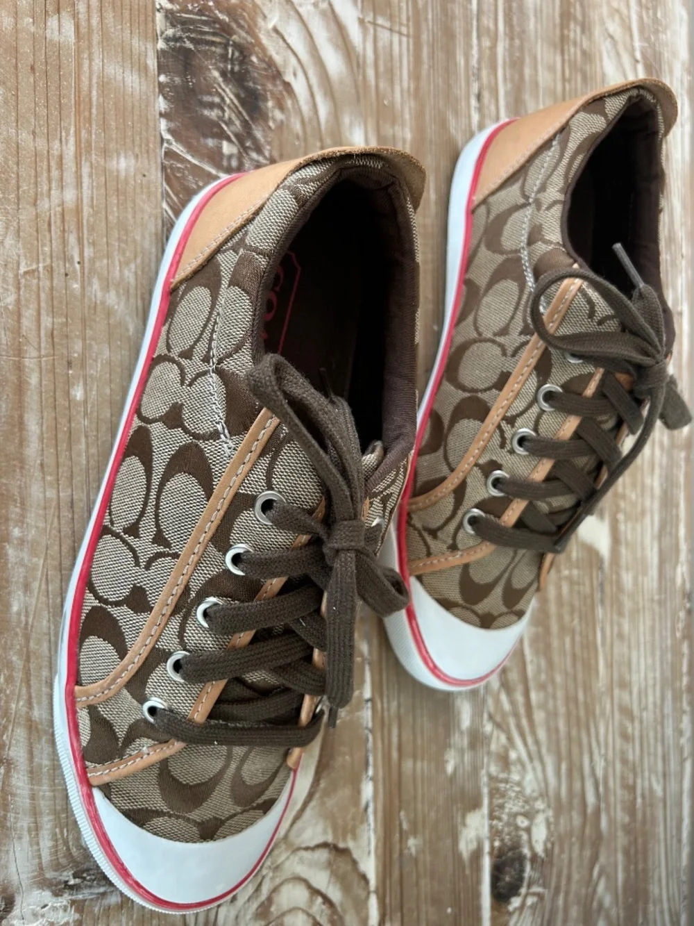 Coach Barrett Signature C Sneakers Sz 8.5 - EUC